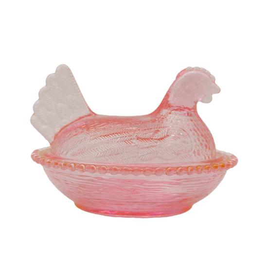 Блюдо в форме курицы Пищевой пластик Банка для конфет с крышкой Герметичный Пылезащитный контейнер для хранения Коробка для организации дома розовый 1090₽