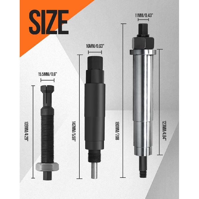 65700 Broken Spark Plug Remover Tool Kit, Spark Plug Extractor Tool Compatible with Ford 3 Valve Engine 5.4L