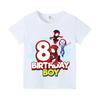 New Short Sleeve Marvels SpiderUnisex Kids Tshirt Number 19 Cartoon Figure Printed Tshirt Birthday Party Wears 100Cotton Tee