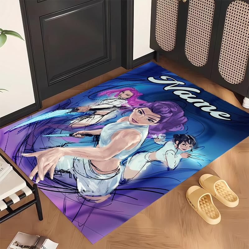 HUNTRIX (108) Personalized Name Office Carpet Stylish Decor for Living Room Bedroom Kitchen
