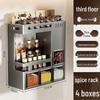 Punch-Free Double-Layer Kitchen Spice Rack