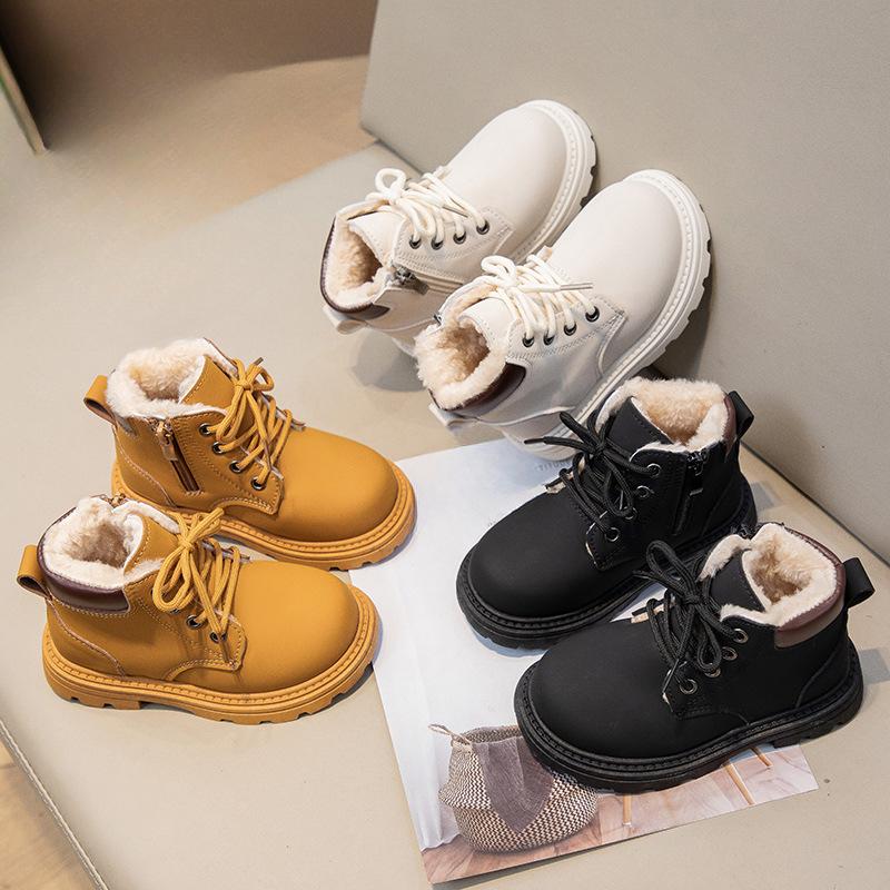 

плюшеві дівочі мартінки, зимові нові дитячі бавовняні туфлі 32