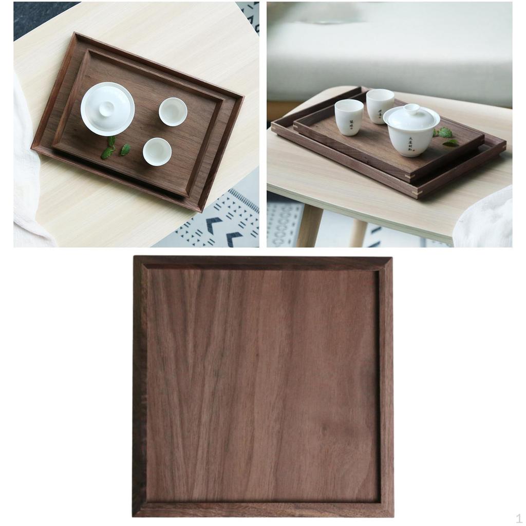 Serving Tray Dinning Tableware Incline Rustic Chinese Style Dish Coffee Parties Banquet Breakfast