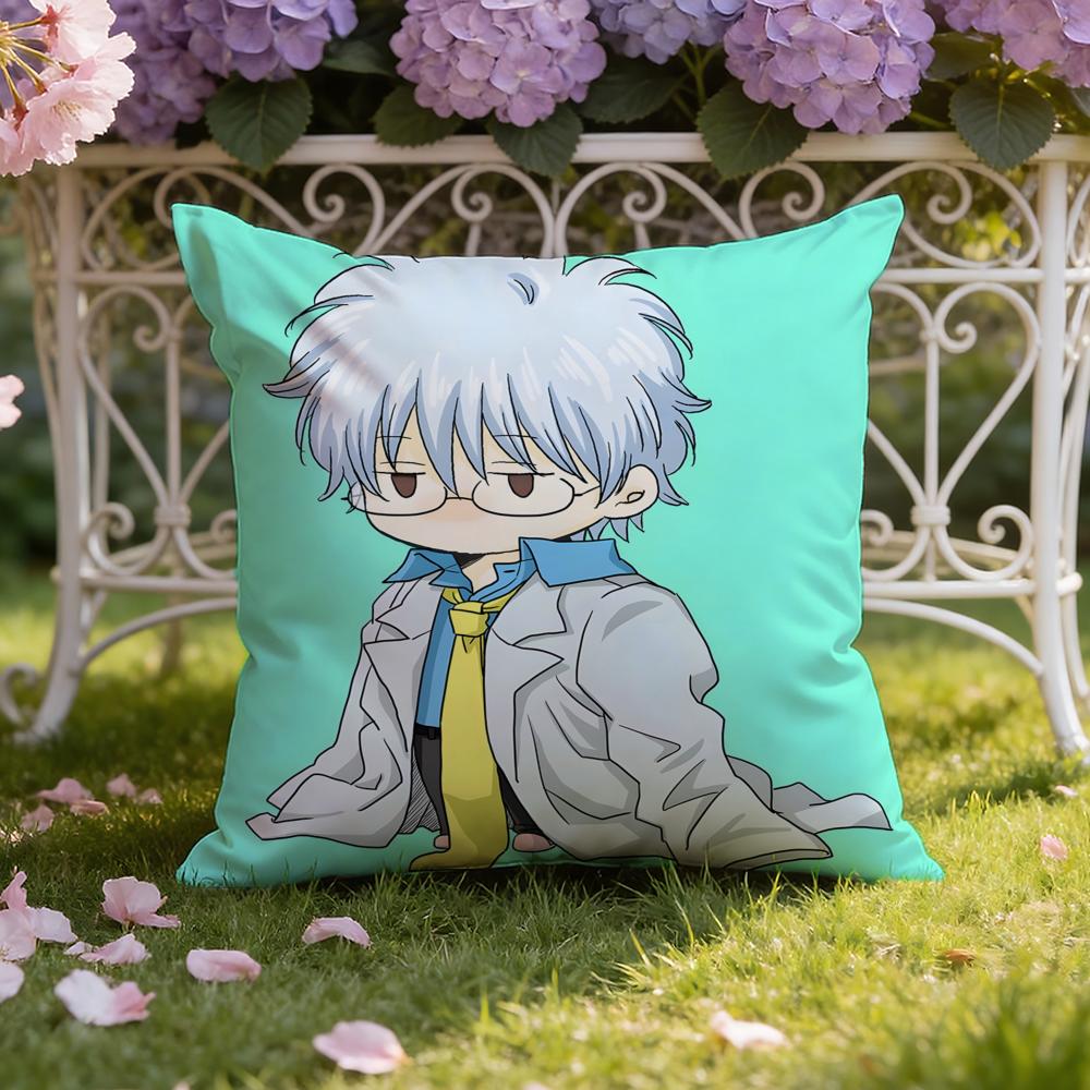 Anime G-Gintama Cushion Cover Home & Car Dual-Scene Pillow Cover: Reversible for Premium Comfort