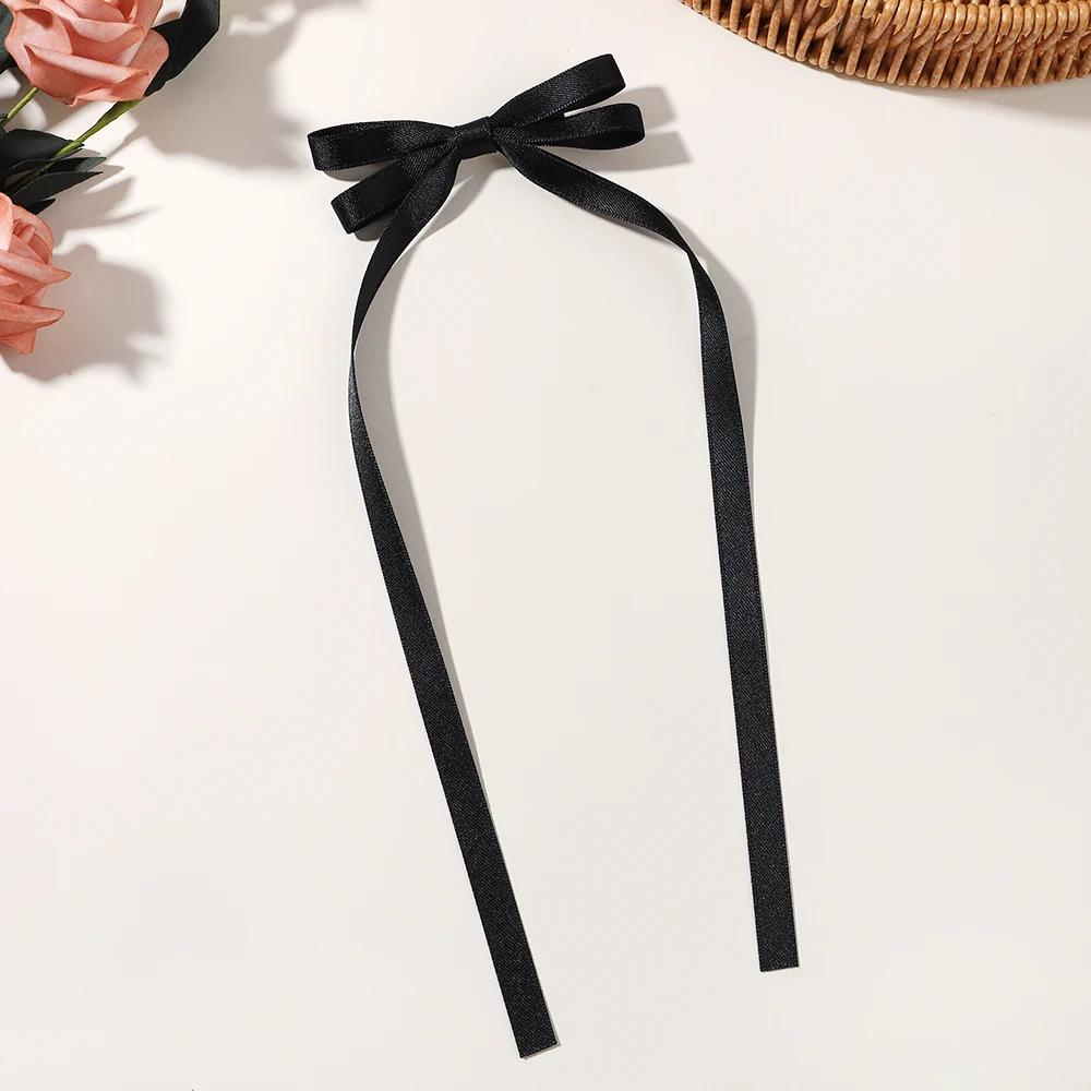 1 Stück/Los Ballettstil Mädchen Schleife Langes Band Haarspange Süßes Mädchen Halb Zusammengebundenes Haar Kopfschmuck Stil Mode Haarschmuck