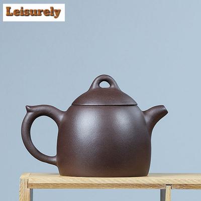 330 ml Klasyczne czajniczki z fioletowej gliny Yixing Ręcznie robiony garnek Qin Quan Surowa ruda Fioletowy czajnik błoto Chiński zestaw do herbaty Zisha Serwisy herbaciane Prezent