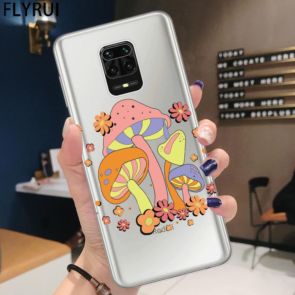 

Чехол для телефона Xiaomi Mi 10T Lite 10 Ultra Redmi Note 8 9 10 11 Pro Max 8T 9S 10S прозрачный силиконовый чехол грибной бампер Mi 10T 10TPro