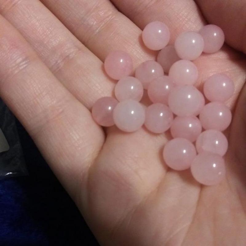 Natural Stone Gemstone Rose Quartz Round Spacer Loose Beads 4mm 6mm 8mm 10mm