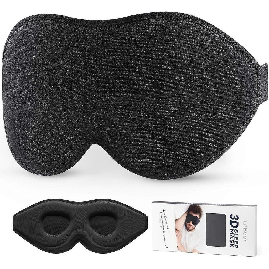 Sleep Mask for Side Sleeper Women Men, Eye Mask for Sleeping Light Blocking, 3D Contoured Cup Sleeping Mask, Soft Breathable Sl