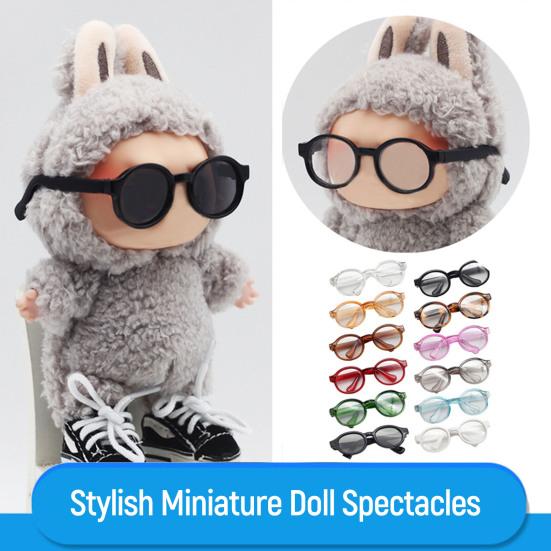 

Decorative Doll Sunglasses Cute Transparent PETG Plastic Glasses for Dolls Fashion Clothes Accessories for BJD/Anime Figures