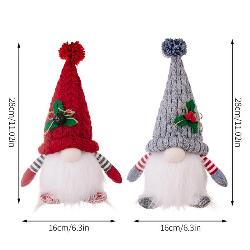 Christmas LED Knit Gnome Hat Ornament - High-End Holiday Party Decoration Gift
