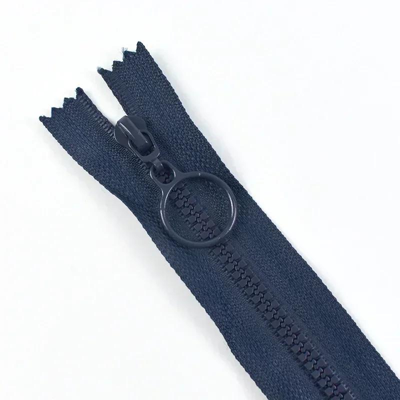 5/10/20Pcs Meetee 25/60cm 3# Resin Zippers Close/Open End Zipper for Clothes Bags Ring Puller Zip Garment Sewing Accessories