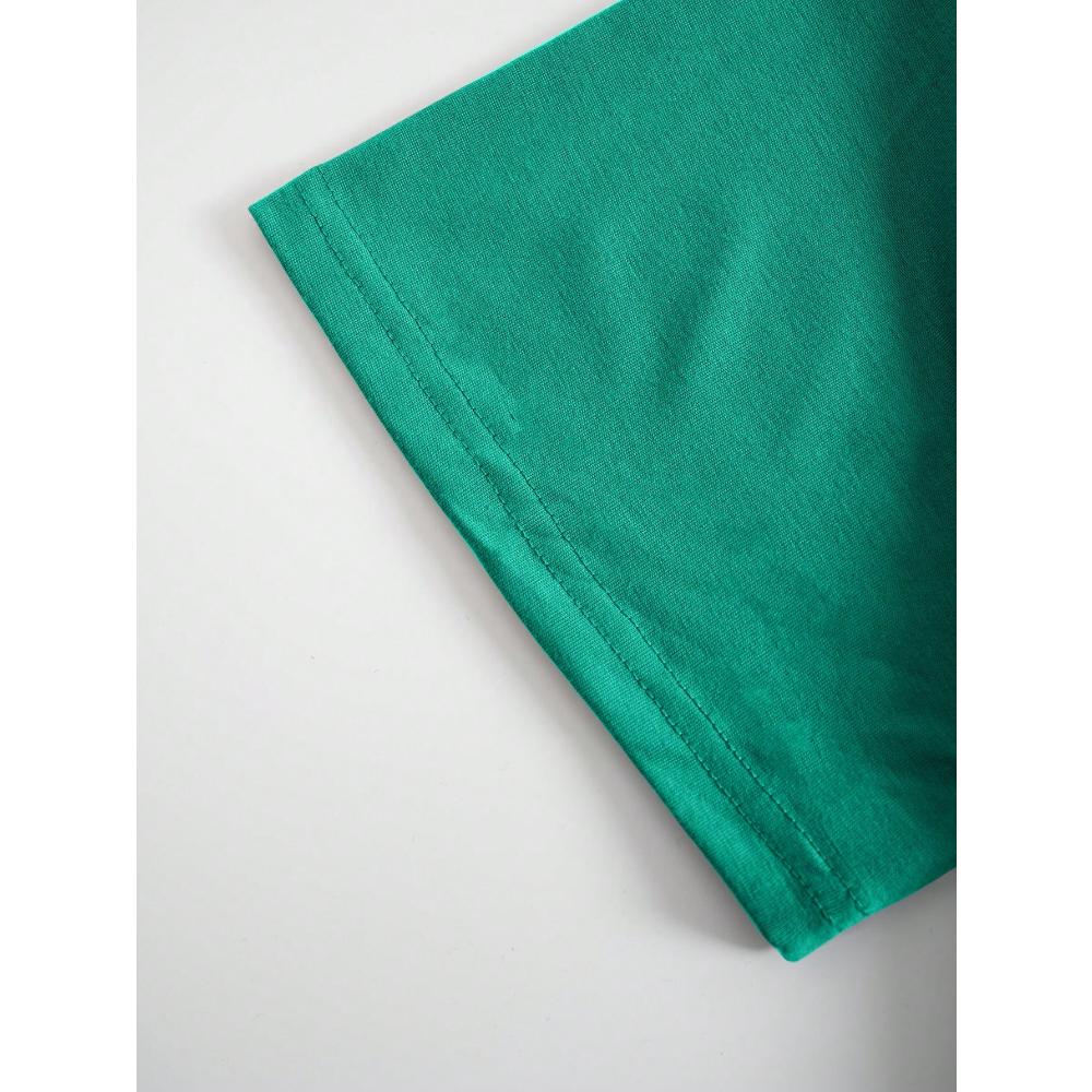 Футболка с круглым вырезом и коротким рукавом с принтом в виде букв УЧИТЕСЬ У ВЧЕРА — фото 5