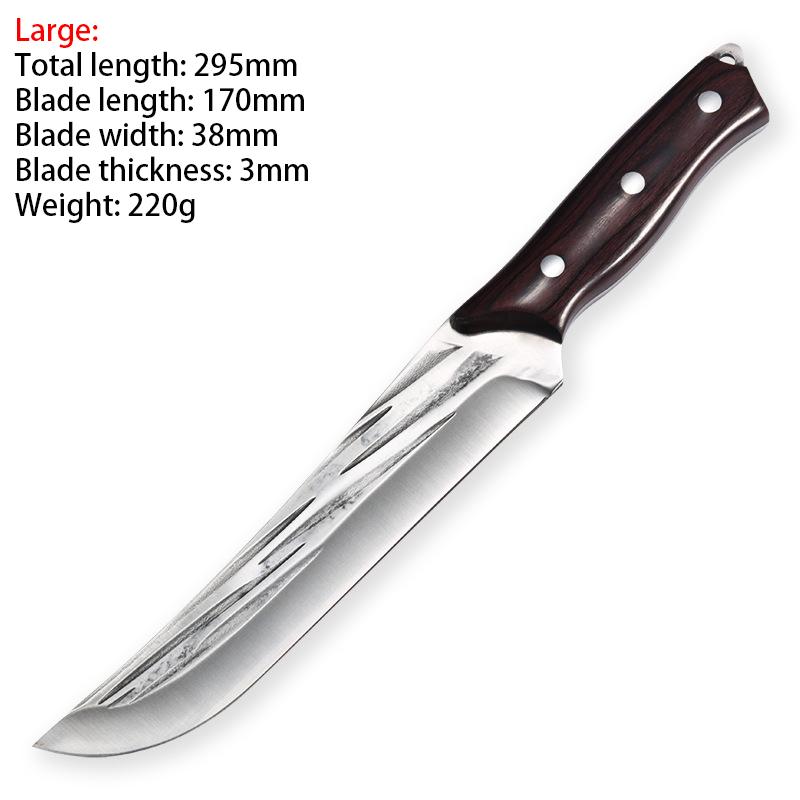 Forged 5CR15 Stainless Steel Fixed Blade Boning Knife Outdoor Camping Hunting Tool Grilled Meat Cutter For Kitchen