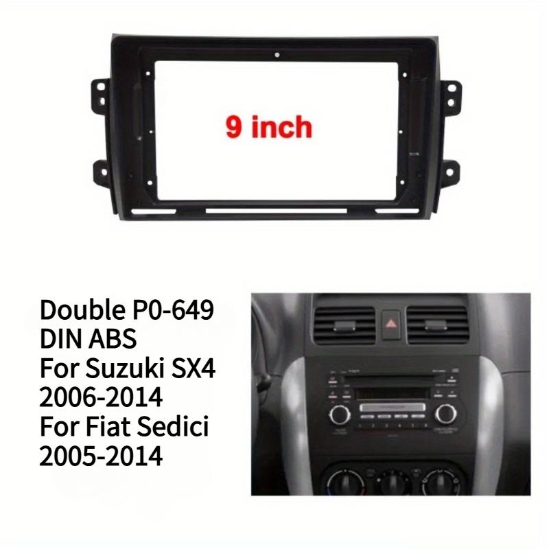 For SUZUKI SX4 2006-2014 Black 9Inch ABS Car Center Console Frame Trim Cover Interior Decor