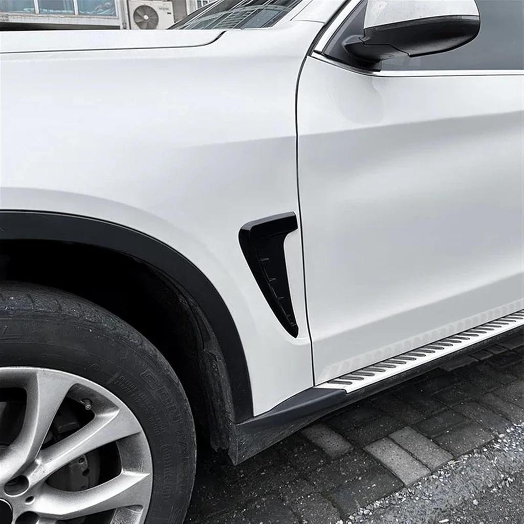 Car Bumper Spoiler Shark Gills Side Flow Vent Stickers Cover Body Kits Air Vent Trim Compatible for BMW X5 F15 M Sport 2014-2018(Carbon Fiber)