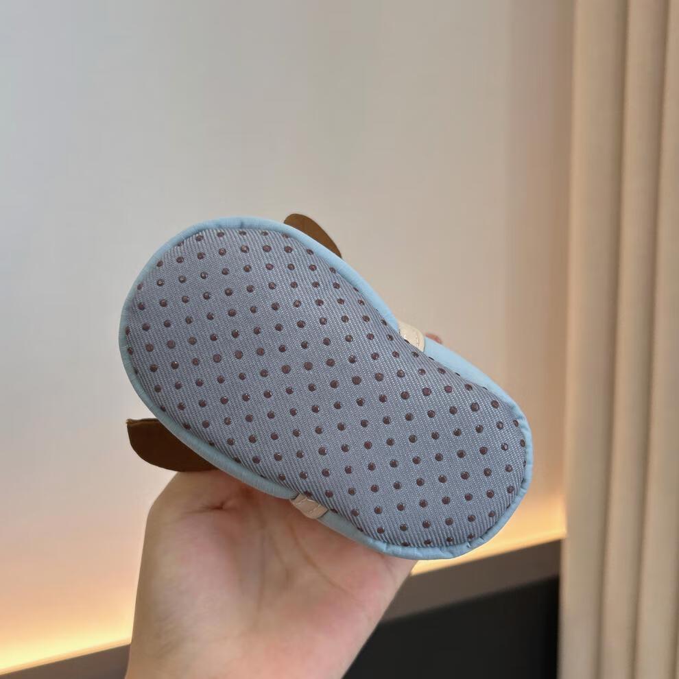 Winter Style Cartoon Baby Shoes (0-1 Year) - Soft Sole, Velvet-lined, Warm & Anti-shedding for Newborn Walking