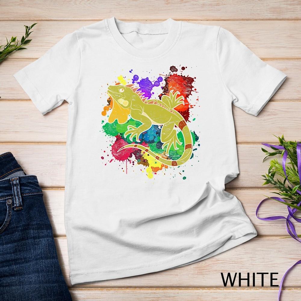 

Exotic Wildlife Lizard Animal Reptile Lover Colorful Iguana Unisex T-shirt 3XL