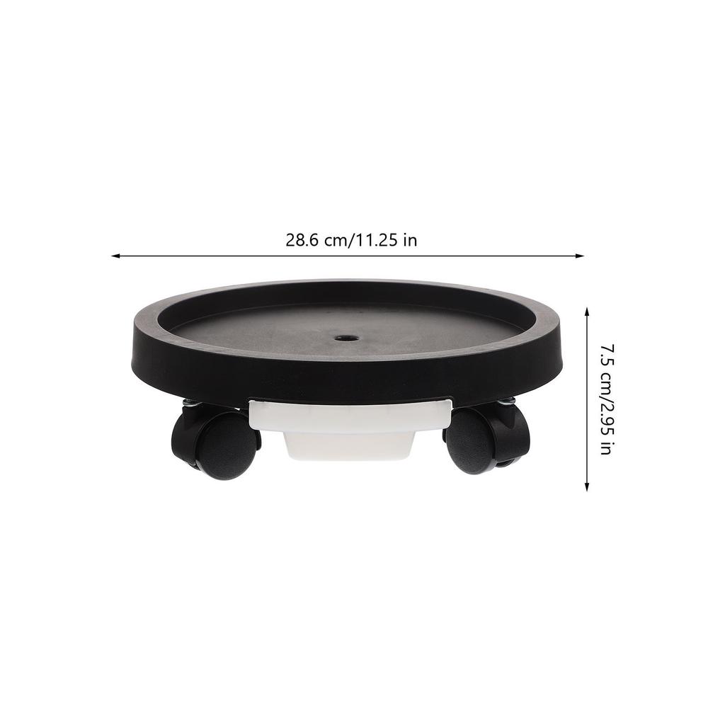 Flowerpot Tray With Wheels Pp Material Durable Rolling Planter Stand For Indoor Outdoor Use Garden Flowerpot Mover