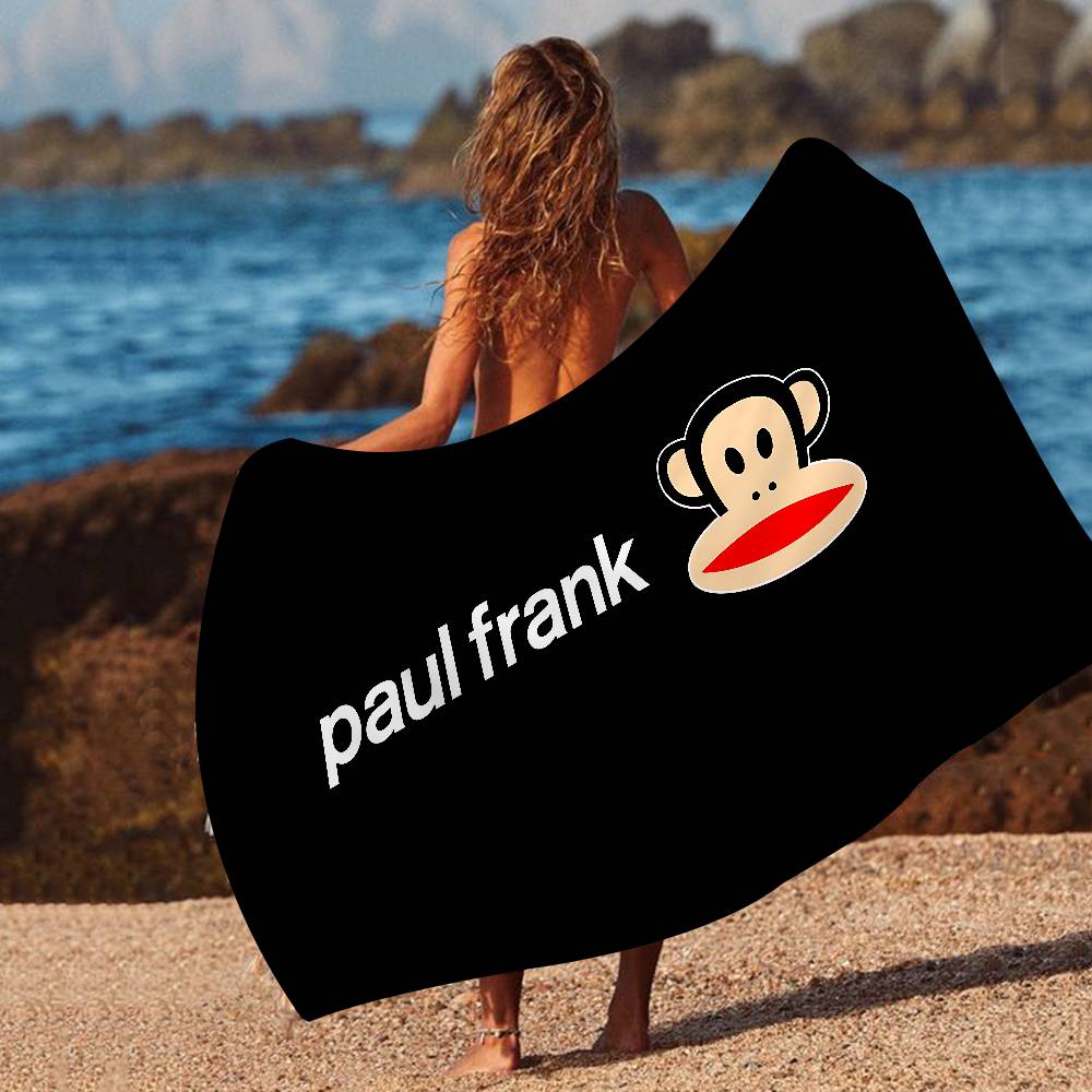 Fashion P-Paul Frank Microfiber Blanket Quick Drying Beach Towels Oversized Printing Super Absorbent Pool Towel Blanket