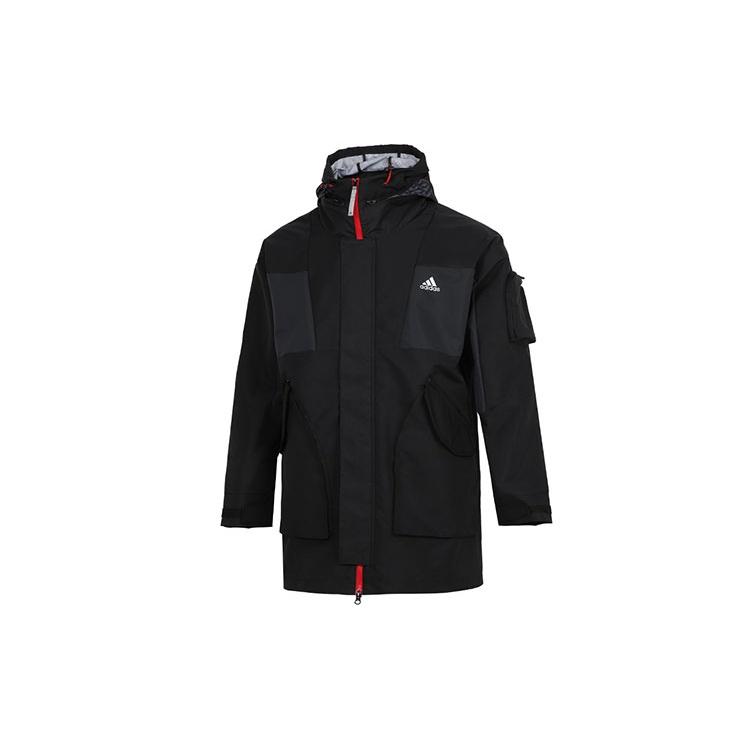 adidas Cny Top Wvjk limited Multiple Pockets Sports Fleece Lined Hooded Jacket Black Men s HC0275 L