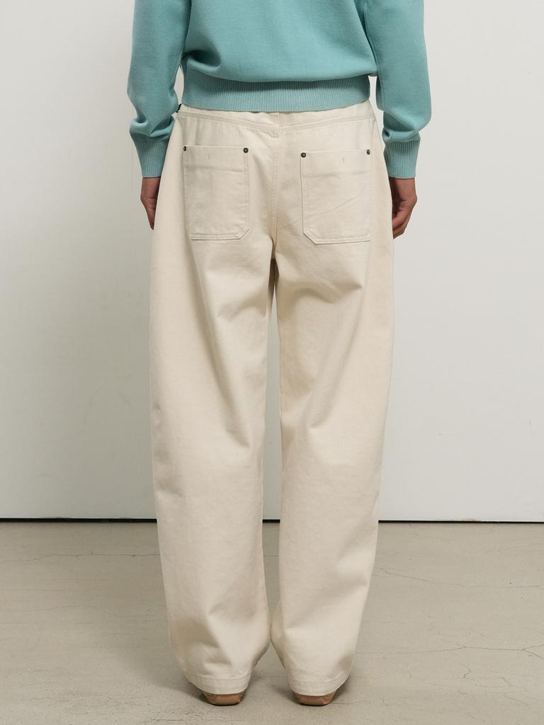 GENERALIDEA Man Curved Denim Pants [Ecru] / Gf1Mpt006