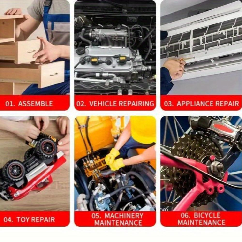 6pcs PH2 Magnetic Anti Slip Cross Screwdriver Head Set 25-150mm Screwdriver Head High Hardness Electric Screwdriver Tool