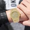 Street Style Watch Quartz with Full Diamond Bezel And Dial High Stylish Timepiece Accuracy Sparkling Trendy Hip-Hop for Daily Party Men