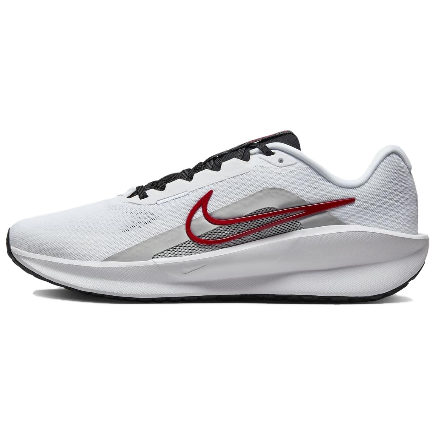 

Nike Downshifter 13 White Fire Red Мужские кроссовки Светло-дымчато-серые Черные FD6454-104 48.5