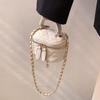 Small Fragrance Fashion Makeup Bag Cross body Handbag with Lipstick and Earphone Pocket for Women