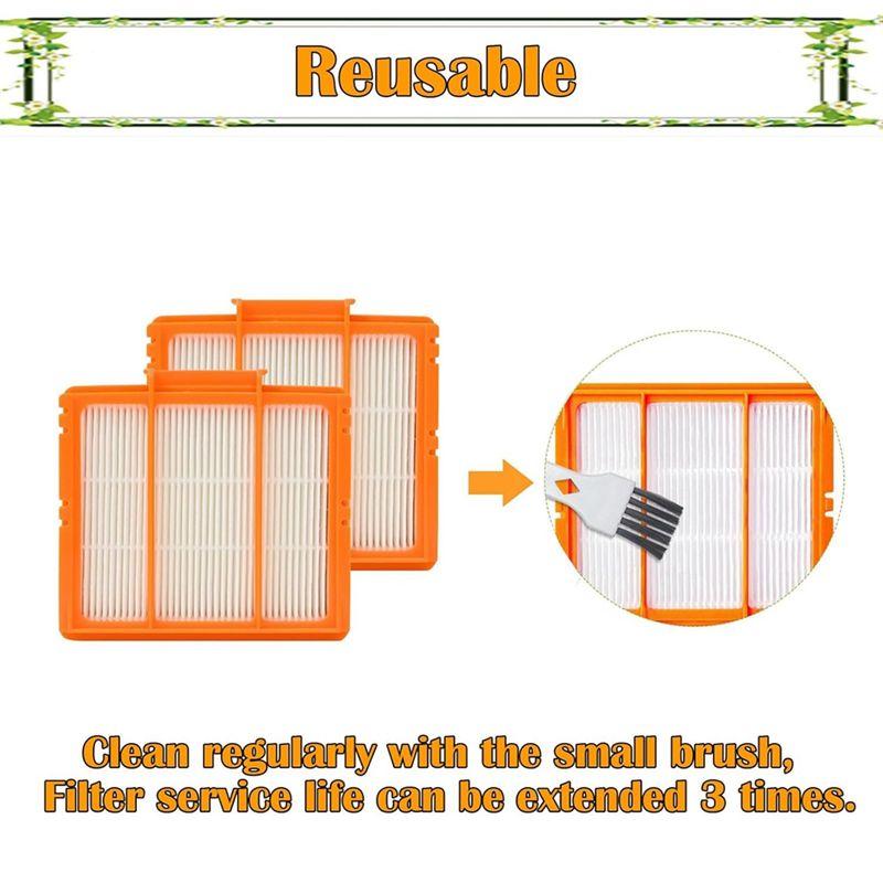 AEE4-Hepa Filter Replacement For Shark AV2501AE, RV2502AE, AV2501S, AV2511AE, RV2610WA/RV2610WD Robot Vacuum Cleaner Filters