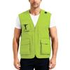 Men’s Outdoor Fishing Vest, Lightweight Sleeveless Utility Cargo Jacket For Hiking Hunting