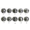 10pcs Tibetan Style Large Hole Spacer Beads Antique Silver for DIY Jewellery Making and Crafting Projects