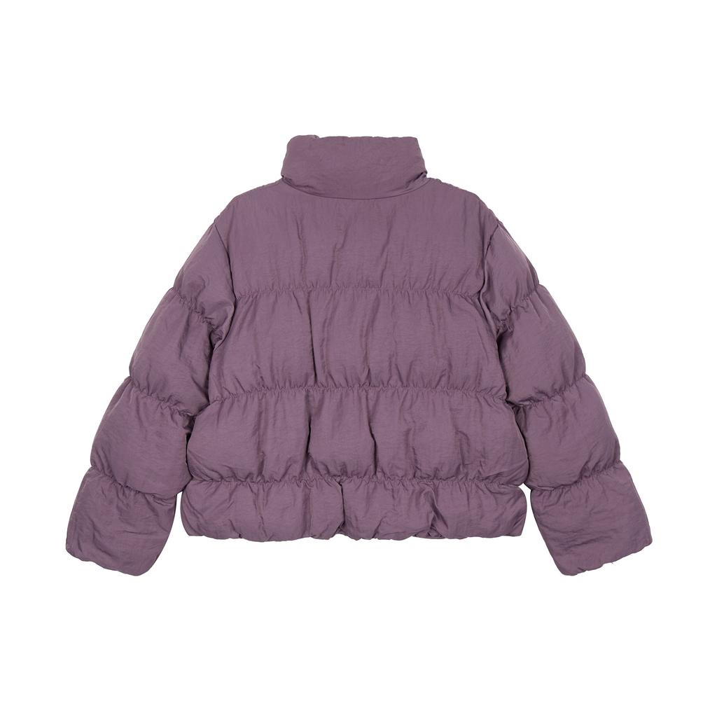 Jordan Solid Color Mandarin Collar Zip Jacket Women Outerwear Purple FB5150-508
