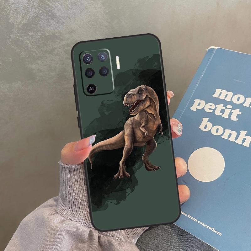 Tyrannosaurus T Rex Dinosaur Case For Oppo A98 A78 A79 A18 A38 A58 A40 A60 A80 A16 A76 A96 A15 A74 A94 A54 A17 A77 Cover