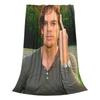 Dexter Morgan Flipping Off Blanket Cozy Soft  Throw Blankets for Couch 50x60 Inch Multiple Sizes Quilt