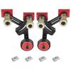 2pcs Aluminum Adjustable One-Way Precision Stock Feeder Guide, Anti-Rebound Safety Push Block for Woodworking Cutting Assistance