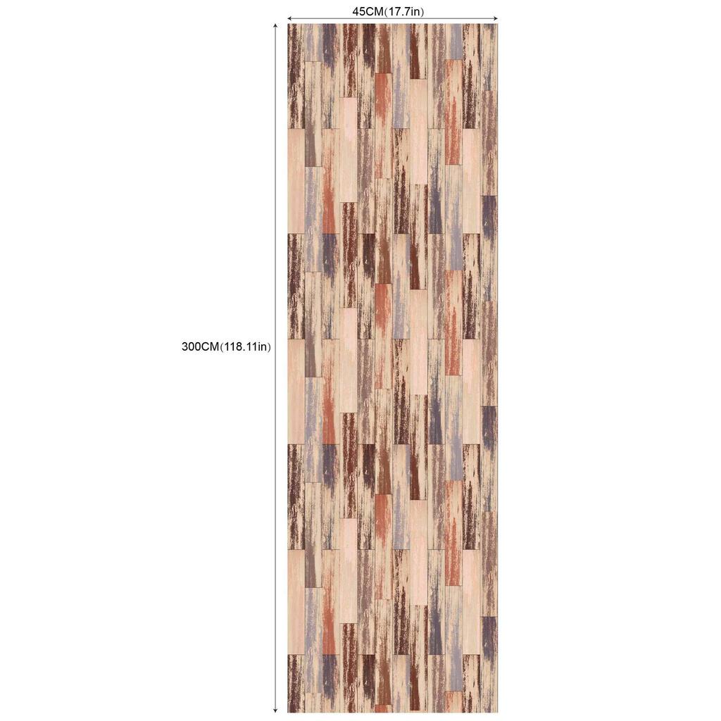 Fresh Wood Grain Living Room and Bedroom Background Modified Self-Adhesive Wallpaper (45cm *300cm)