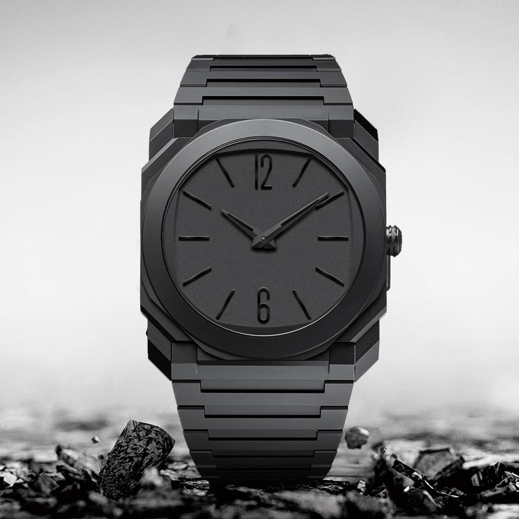 New luxury gift box watch waterproof high-quality men's business watch ultra-thin plastic large dial quartz watch