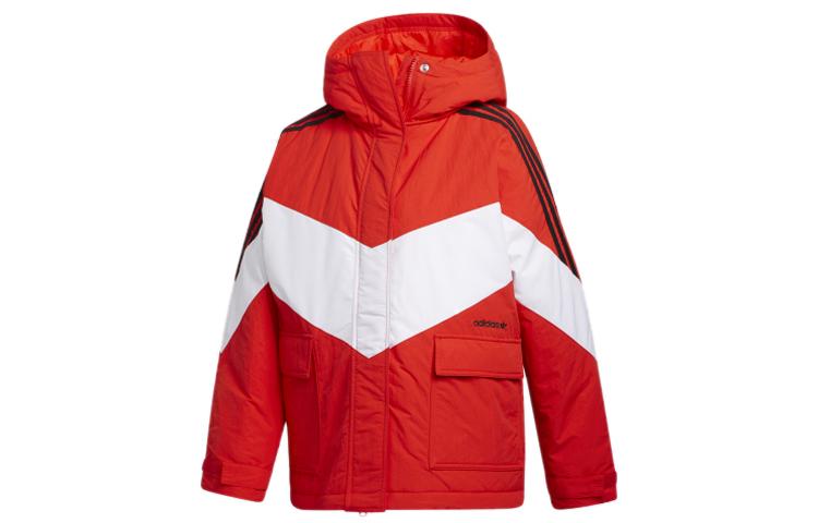 Adidas Originals Puffer Jackets Women s Red Hooded Moderate Other FQ2413 38
