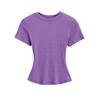 Summer New Female American Spice Girl Solid Color Crew Neck Short Sleeve T-Shirt Basic Threaded Bottom Top