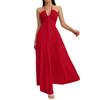 Halter Tie Neck Dress for Women European American Style Cross-border Summer Casual Dress