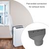 Air Conditioning Exhaust Pipe Flat Vent Hose Connector for Mobile Air Conditioning Units Heat Resistant ABS Texture