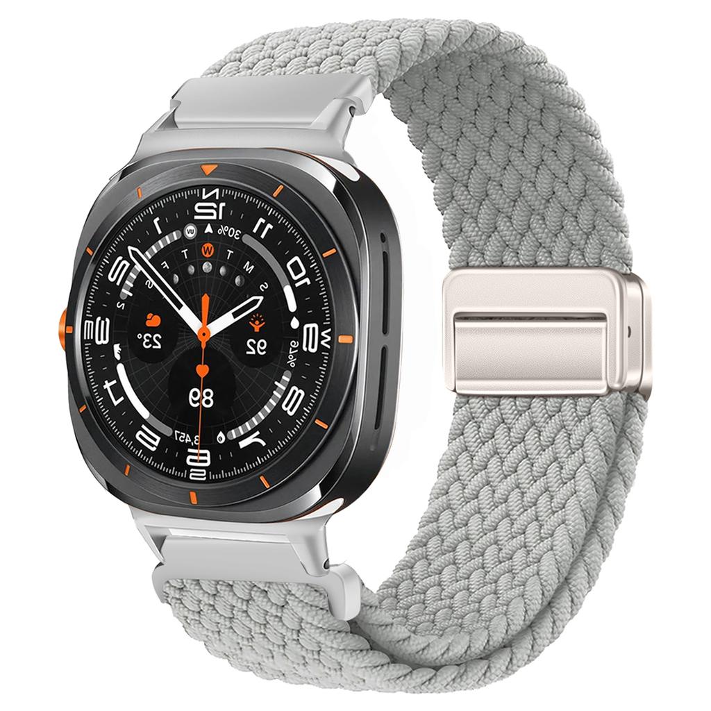 For Samsung Galaxy Watch Ultra Strap 47mm Accessories Magnetic Nylon Braided sport Bracelet Correa Galaxy Watch 7 Ultra Band