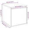Drawer Box Concrete Grey 40.5 X 40 X 40 Cm Wood Based Material
