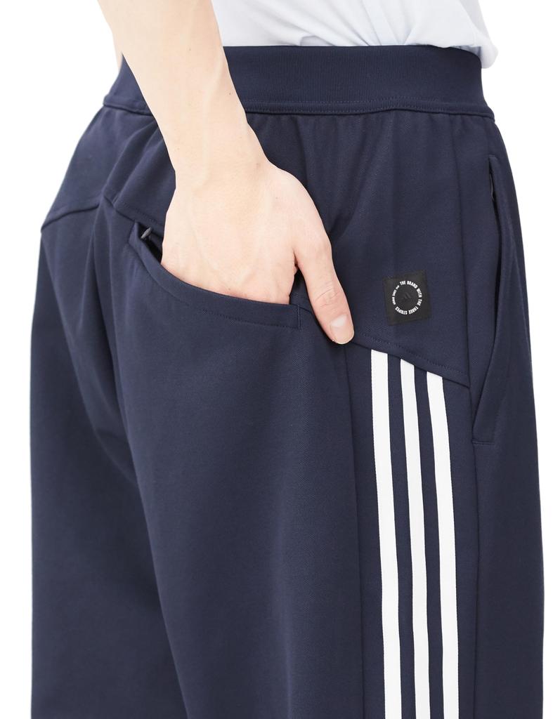Adidas JUH47 Legend Ink Jersey Loose Open Hem Track Size Men's (IX2736) Bottoms, 3-Stripes Pack, Fit, Pintuck, Pants, J/2XL