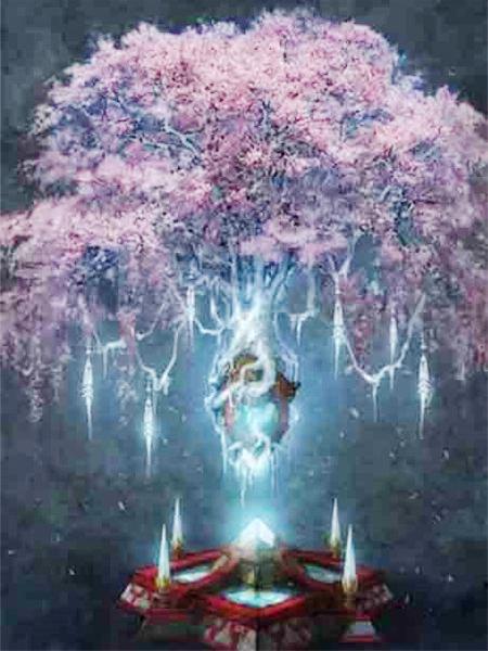 Diamond Painting Kit Tree Landscape Full Square/round Embroidery Mosaic Fantasy Landscape Home Decor