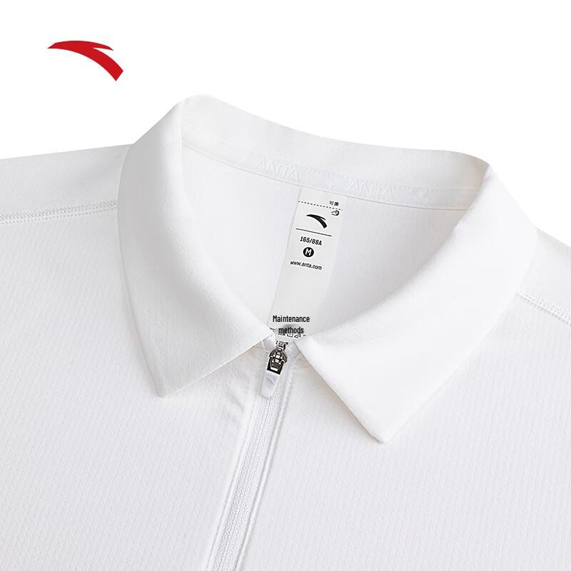 Anta Women's Quick-Dry Half-Zip Polo T-Shirt