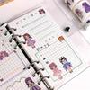 Cute Princess Dress Up Waterproof Sticker Girl Cartoon Washi Tape Set Cute Children'S Handbook Character Decoration Sticker