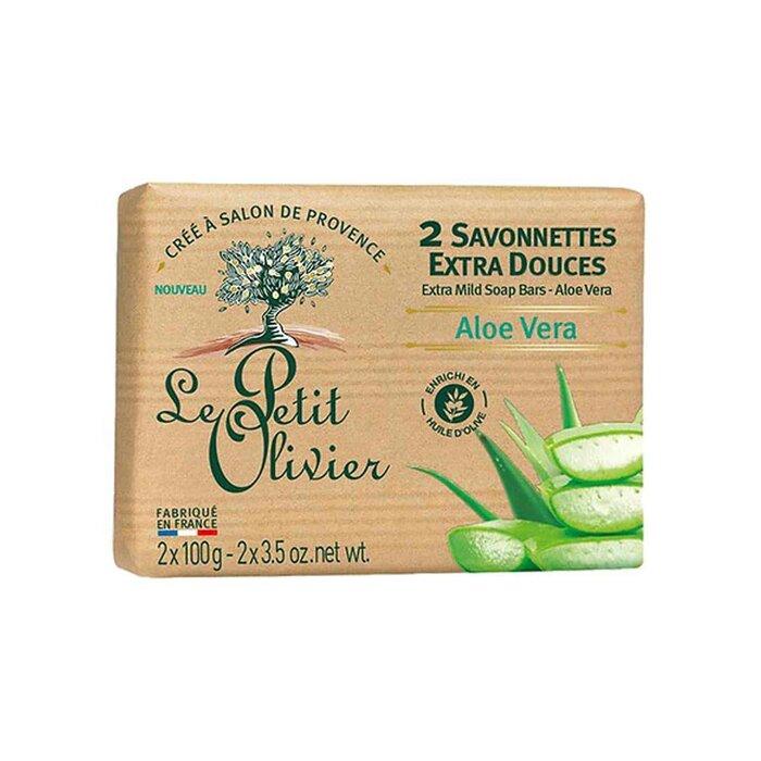 LE PETIT OLIVIER Aloe Vera Extra Mild Soap Bars - 2 X 100g